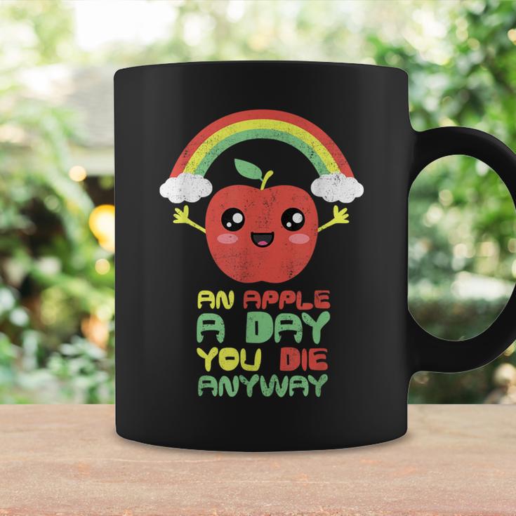 An Apple A Day You Die Anyway Cute Tassen Geschenkideen