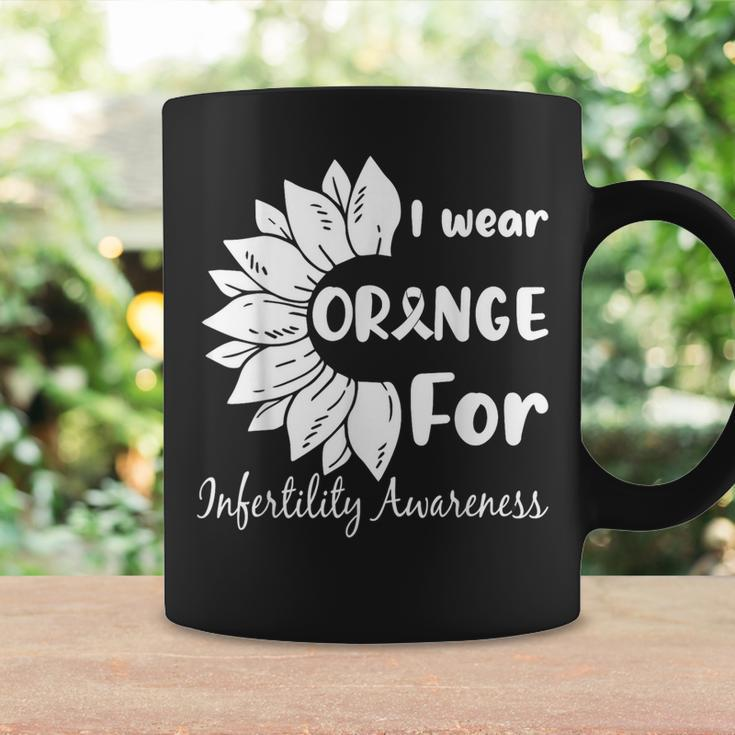 In April We Wear Orange Infertility Awareness Sunflower Coffee Mug Gifts ideas
