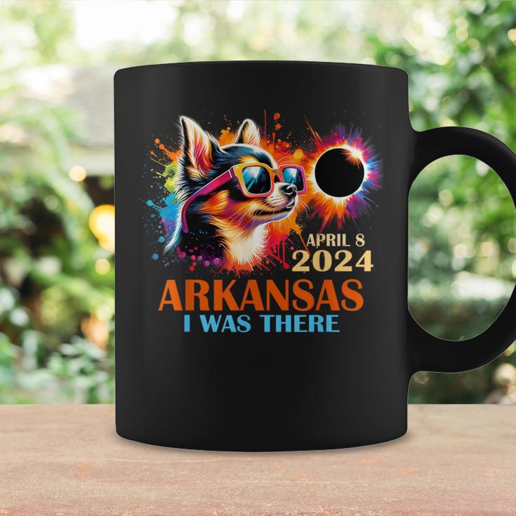 Arkansas Total Solar Eclipse 2024 Chihuahua Dog Coffee Mug Gifts ideas