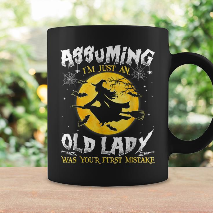 Assuming I'm Just An Old Lady Was Your First Mistake Witch Coffee Mug Gifts ideas