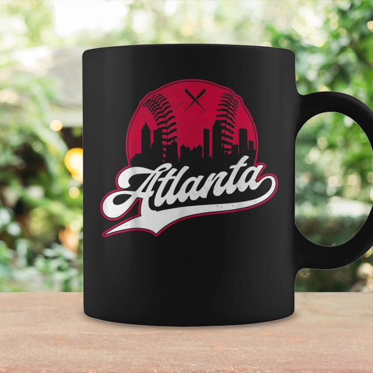 Atlanta Baseball Atl Skyline Vintage Game Day Brave Coffee Mug Gifts ideas