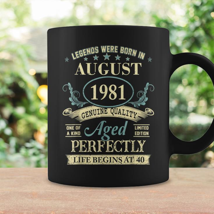 August 1981 40Th Birthday 40 Year Old Men Women Coffee Mug Gifts ideas