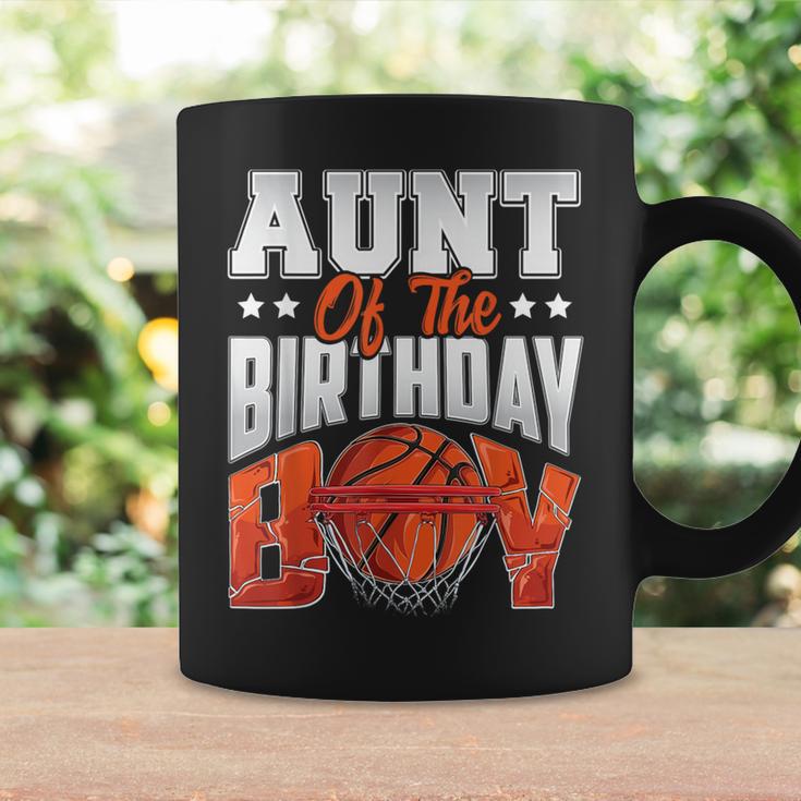 Aunt Basketball Birthday Boy Family Baller B-Day Party Coffee Mug Gifts ideas