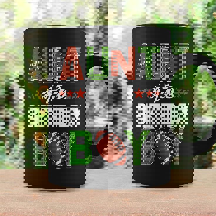 Aunt Of The Birthday Boy Family Football Party Decorations Coffee Mug Gifts ideas
