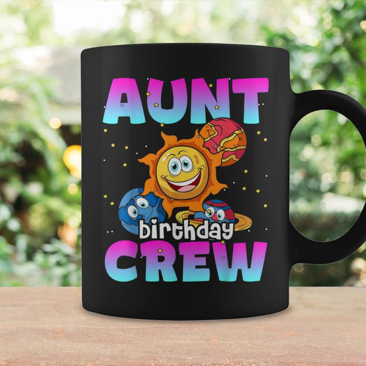 Aunt Birthday Crew Outer Space Planets Galaxy Bday Party Coffee Mug Gifts ideas