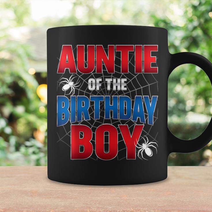 Auntie Of The Birthday Boy Costume Spider Web Birthday Party Coffee Mug Gifts ideas
