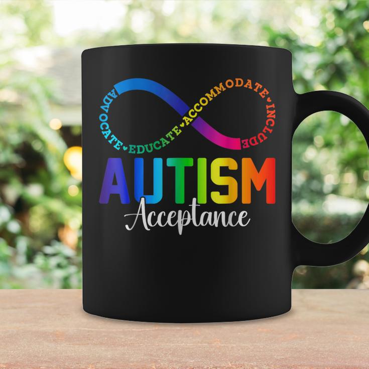 Autism Awareness Acceptance Infinity Symbol Women Coffee Mug Gifts ideas