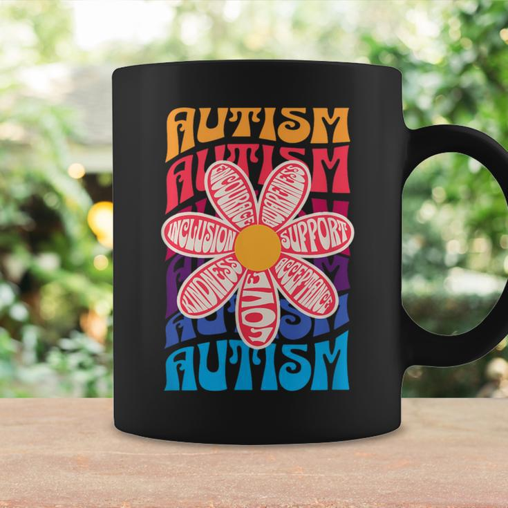 Autism Awareness Flower Acceptance Inclusion Love Support Coffee Mug Gifts ideas