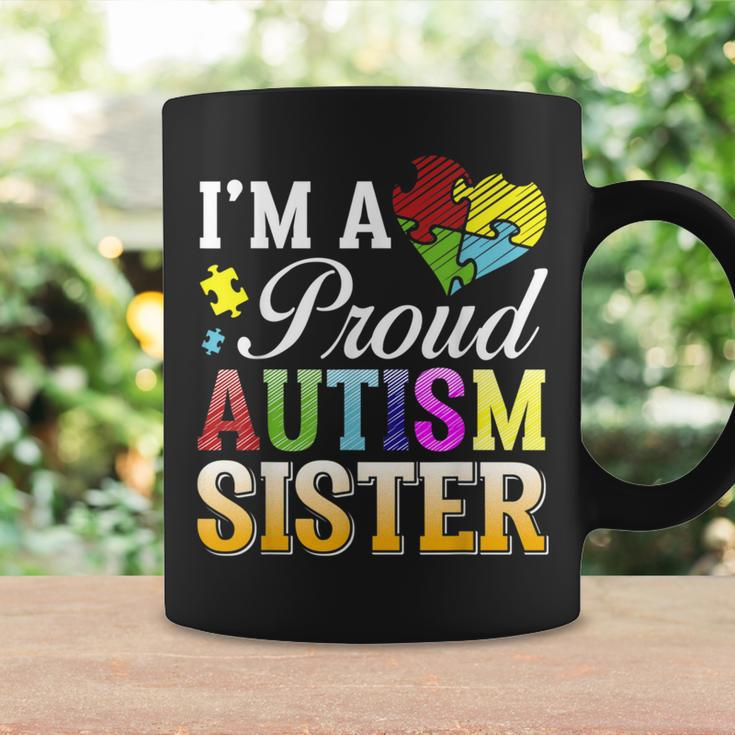 Autism Awareness I Am A Proud Autism Sister Coffee Mug Gifts ideas