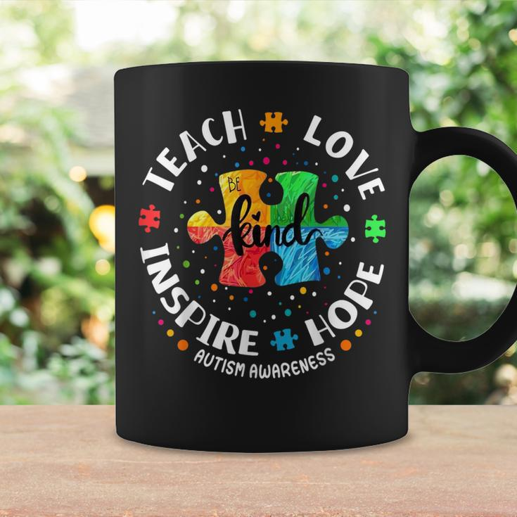 Autism Awareness Teacher Teach Hope Love Inspire Coffee Mug Gifts ideas
