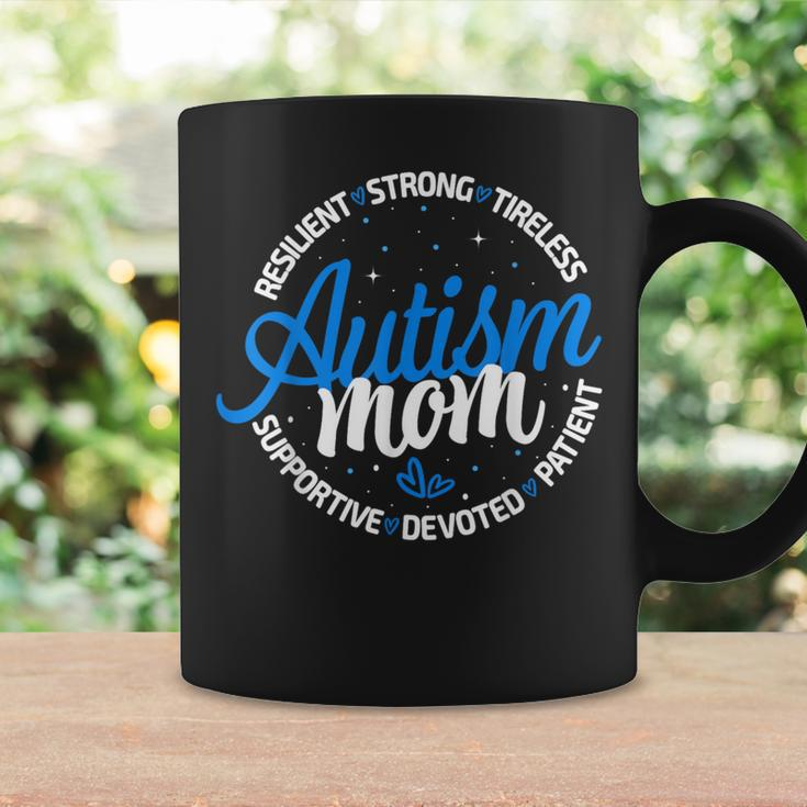 Autism Mom Resilient Tireless Strong Mom Autism Awareness Coffee Mug Gifts ideas