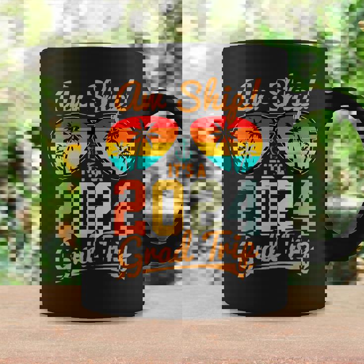 Aw Ship It's A Grad Trip 2024 Vintage Graduation Cruise 2024 Coffee Mug Gifts ideas
