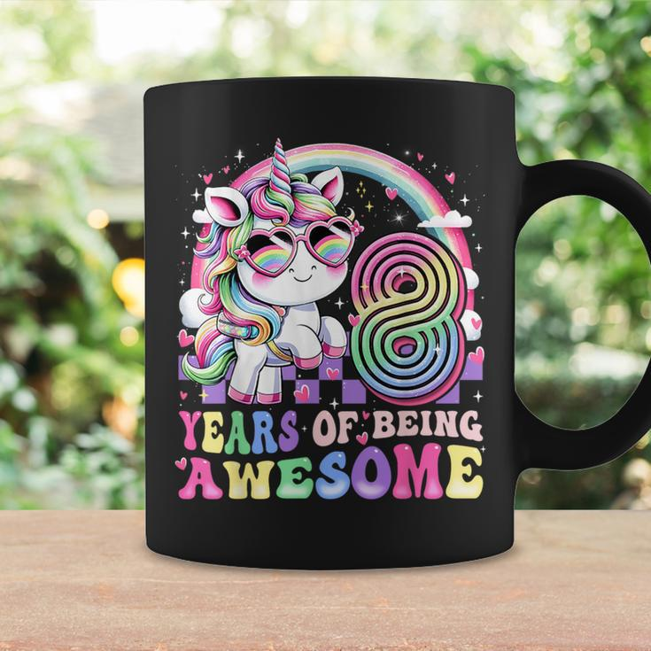 Awesome 8 Year Old Unicorn 8Th Birthday Girl Party Princess Coffee Mug Gifts ideas