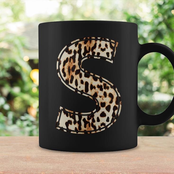 Awesome Letter S Initial Name Leopard Cheetah Print Coffee Mug Gifts ideas