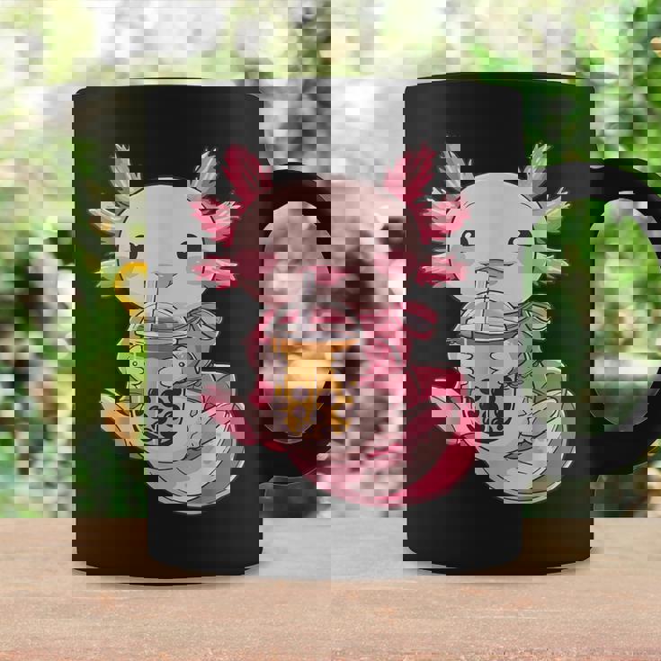 Axolotl Boba Tea Kawaii Cute Anime Lover Boy Kid Girls Coffee Mug Gifts ideas
