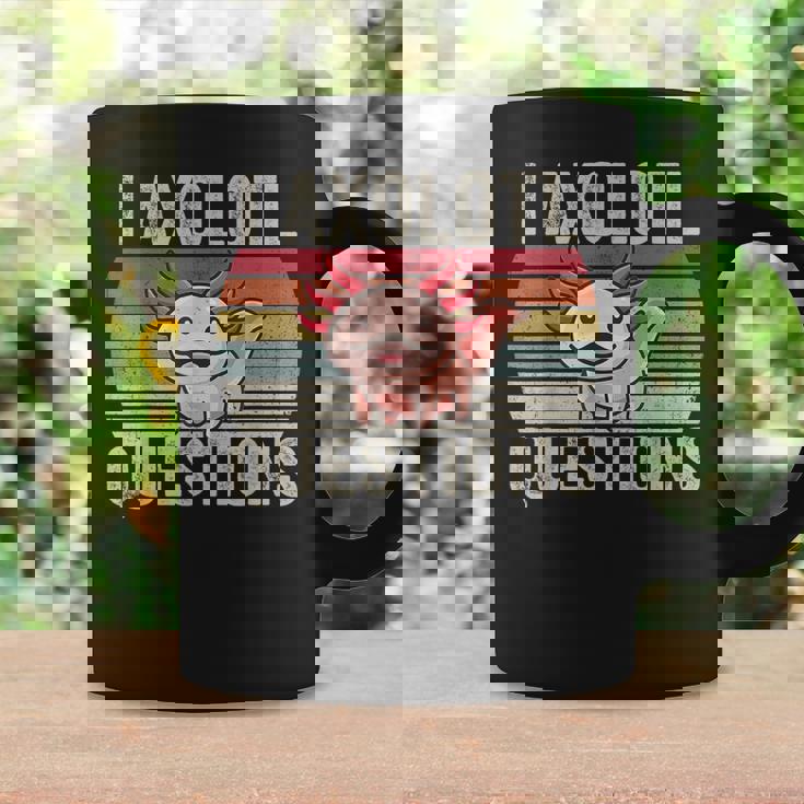 I Axolotl Preguntas Retroinatge Divertido Lindo Axolotl Taza de café Ideas de regalos