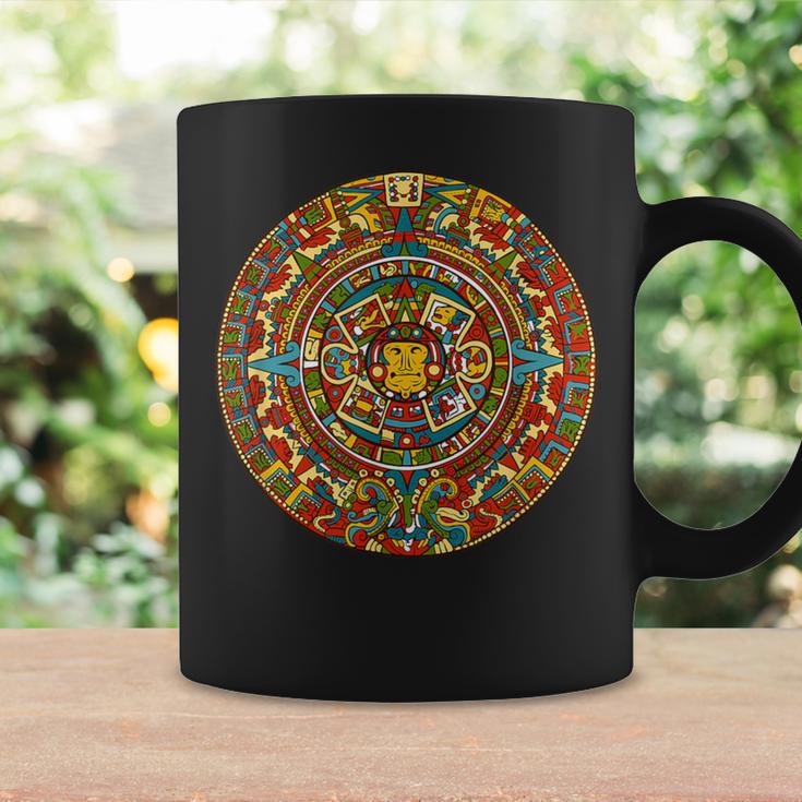 Aztec Mexico Calendar Pattern Style Sun Coffee Mug Gifts ideas