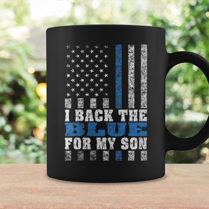 I Back The Blue For My Son Proud Police Mom Dad Parents Coffee Mug Gifts ideas