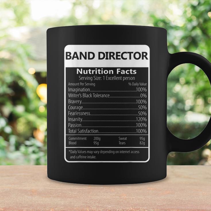 Band Director Nutrition Facts Sarcastic Graphic Coffee Mug Gifts ideas