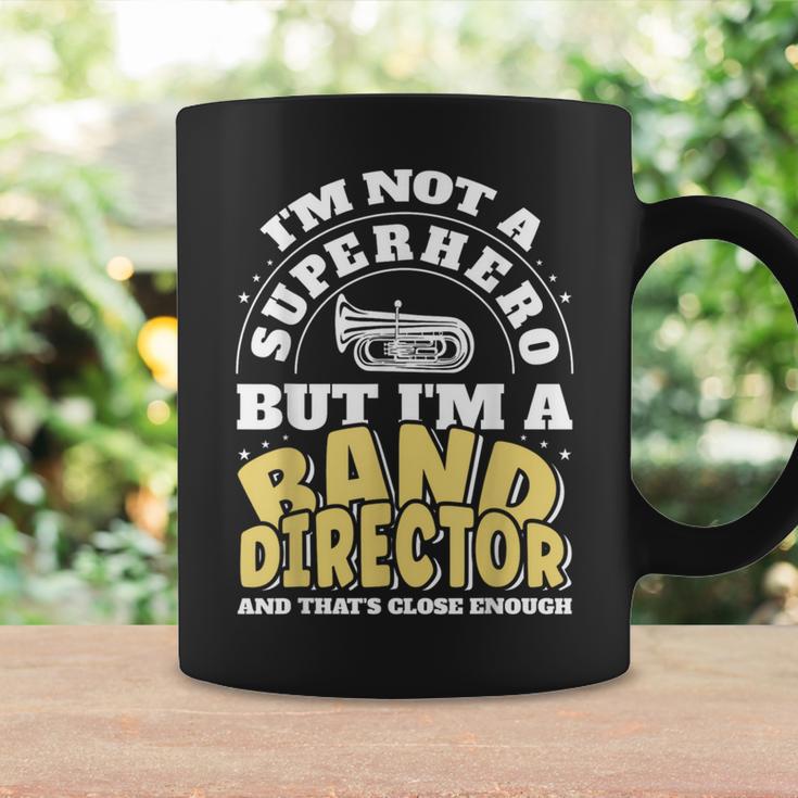 Band Director Superhero Marching Band Coffee Mug Gifts ideas