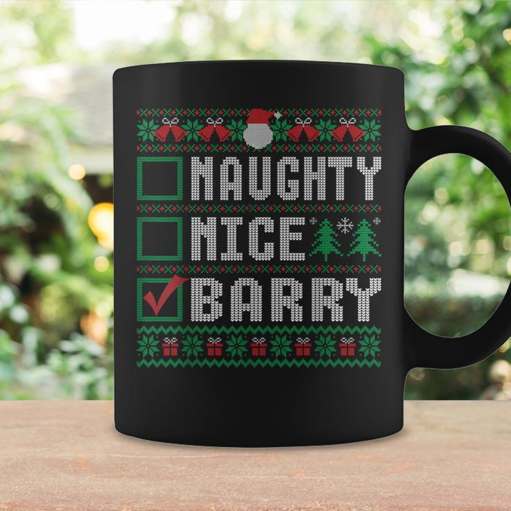 Barry Family Name Xmas Naughty Nice Barry Christmas List Coffee Mug Gifts ideas