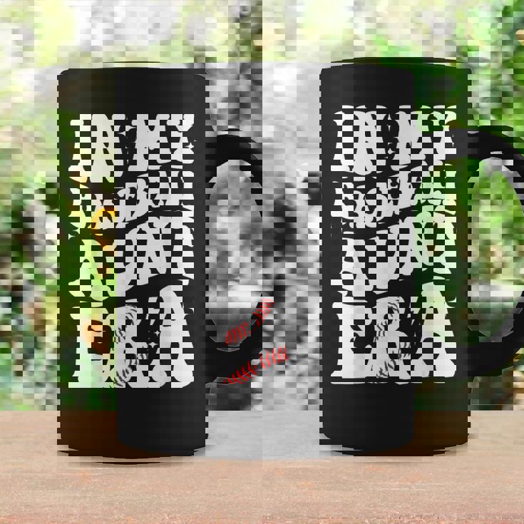 In My Baseball Aunt Era Groovy Vintage Baseball Aunt Auntie Coffee Mug Gifts ideas