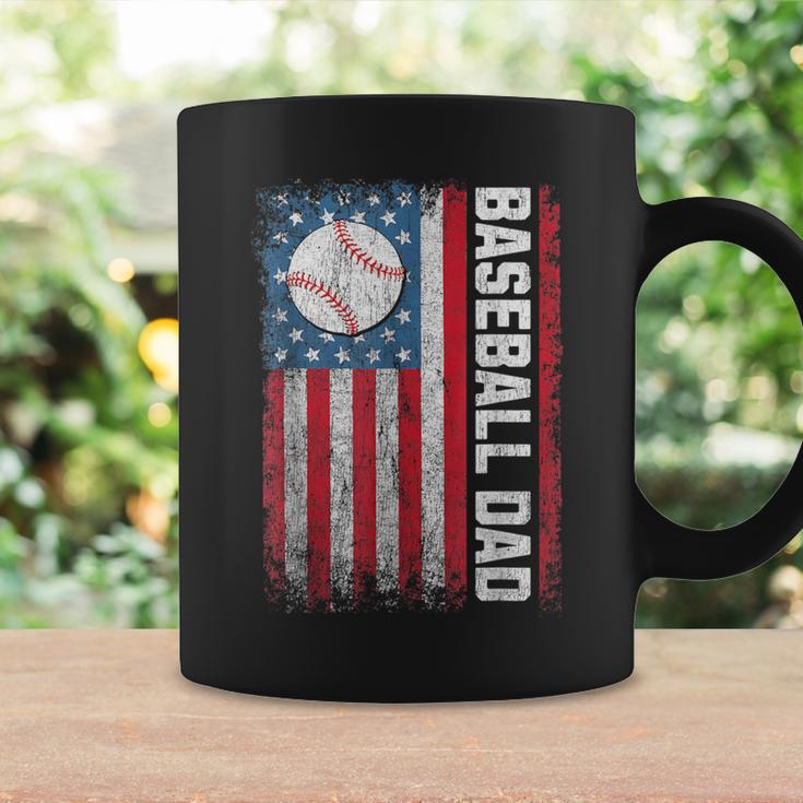 Baseball Dad Usa American Flag Patriotic Dad Father's Day Coffee Mug Gifts ideas
