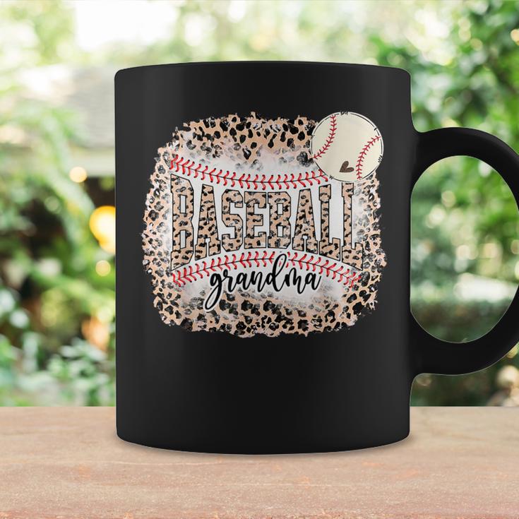 Baseball Grandma From Grandson Leopard Softball Mother's Day Coffee Mug Gifts ideas