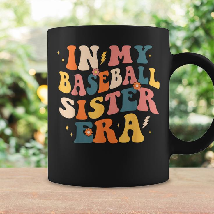In My Baseball Sister Era Groovy Baseball Sister Coffee Mug Gifts ideas