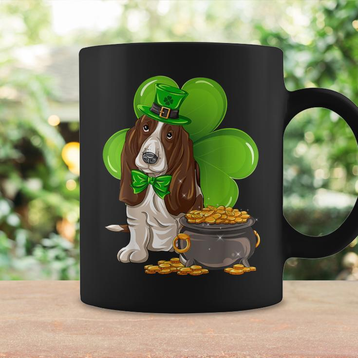 Basset Hound Dog Irish Leprechaun Saint St Patrick Day Coffee Mug Gifts ideas