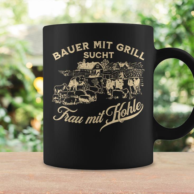 'Bauer Mit Grill Sucht Frau Mit Kohle' German Language Tassen Geschenkideen