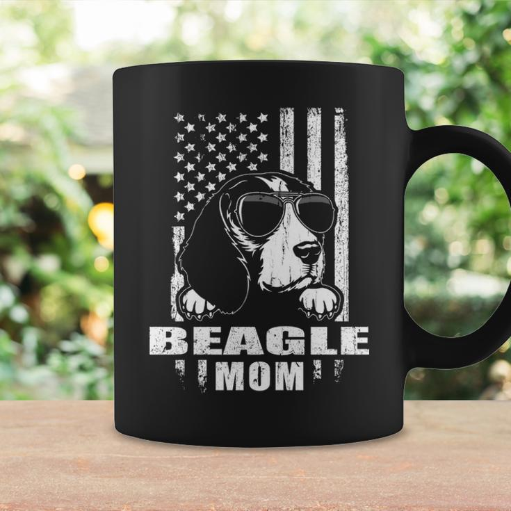 Beagle Mom Cool Vintage Retro Proud American Coffee Mug Gifts ideas