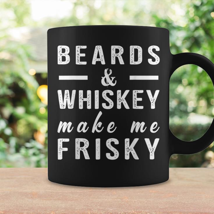 Beards And Whiskey Make Me Frisky Wine Lover Coffee Mug Gifts ideas
