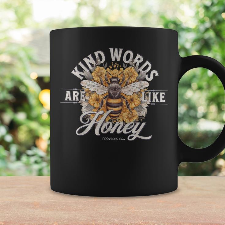 Bee Flowers Kind Words Are Like Honey Coffee Mug Gifts ideas