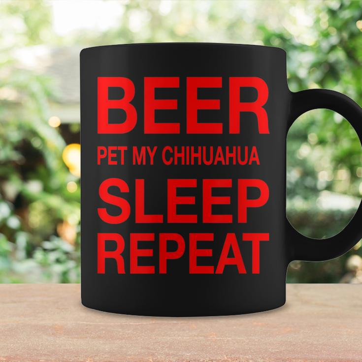 Beer Pet Chihuahua Sleep Repeat Red CDogLove Coffee Mug Gifts ideas