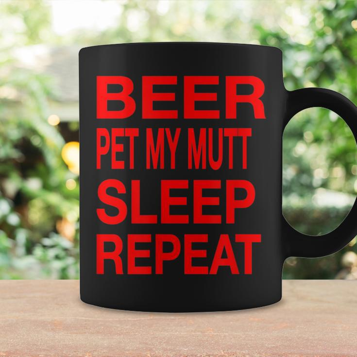 Beer Pet Mutt Sleep Repeat Red CDogLove Coffee Mug Gifts ideas