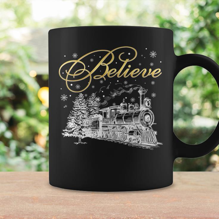 Believe Christmas North Pole Polar Express All Abroad Family Coffee Mug Gifts ideas