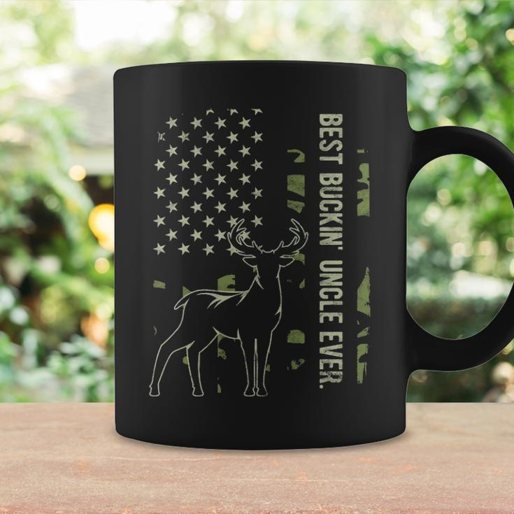 Best Buckin' Uncle Ever Camo American Flag Deer Hunting Coffee Mug Gifts ideas