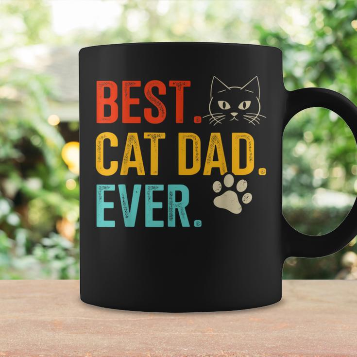 Best Cat Dad Ever Vintage For Retro Fathers Day Birthday Coffee Mug Gifts ideas