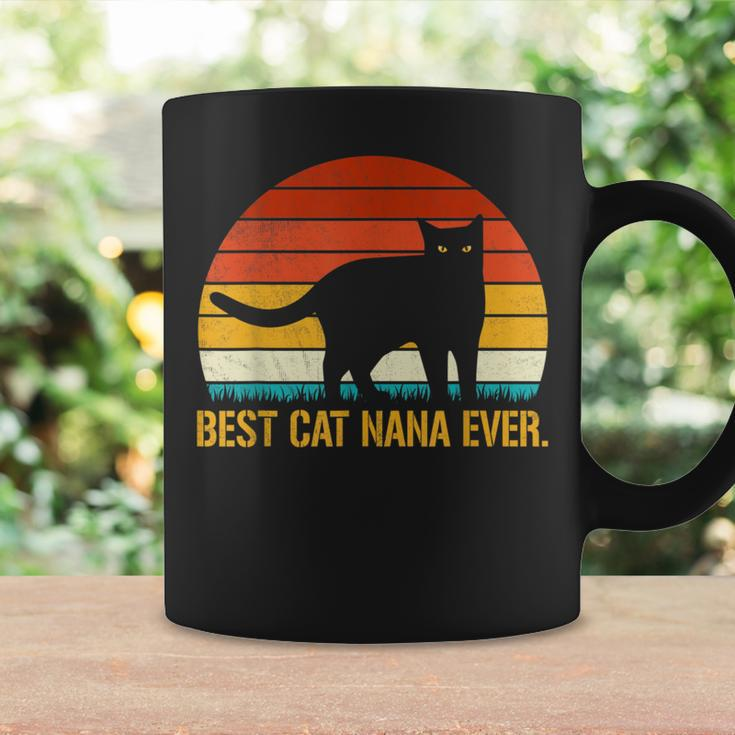 Best Cat Nana Ever Vintage Retro Cat Kitten Lover Coffee Mug Gifts ideas