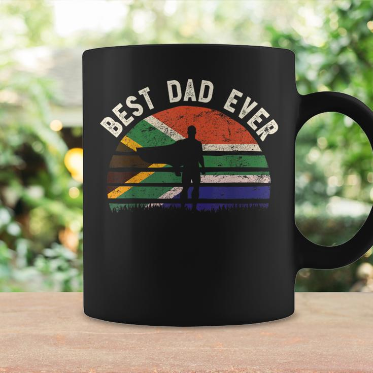 Best Dad Ever South Africa Hero Vintage Flag Retro Coffee Mug Gifts ideas