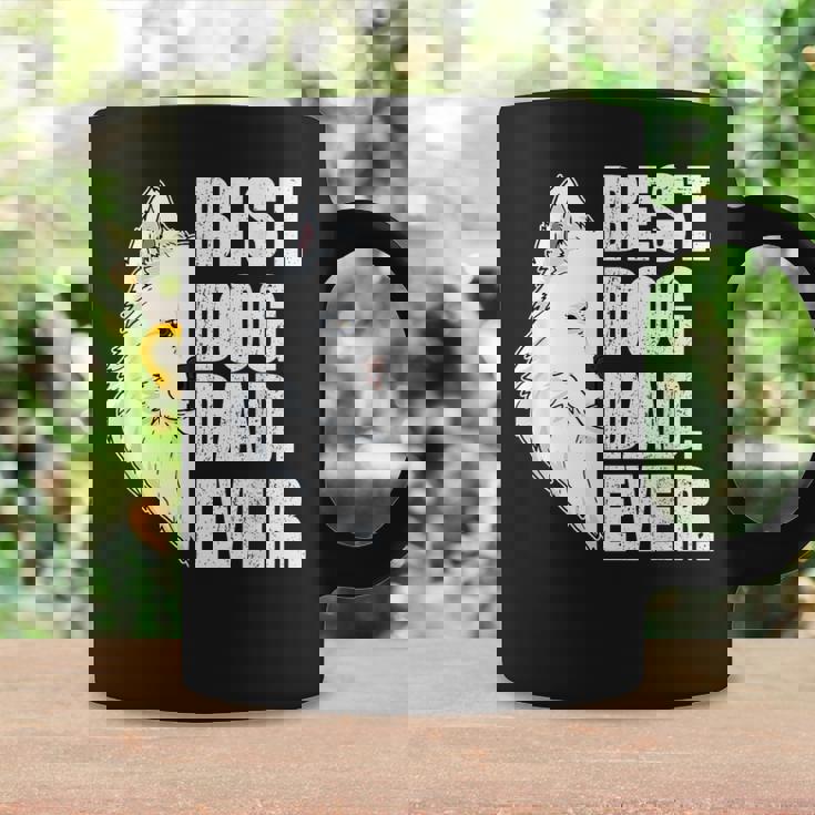 Best Dog Dad Ever Samoyed Cadeau Propriétaires De Chiens Tasse Idées cadeaux