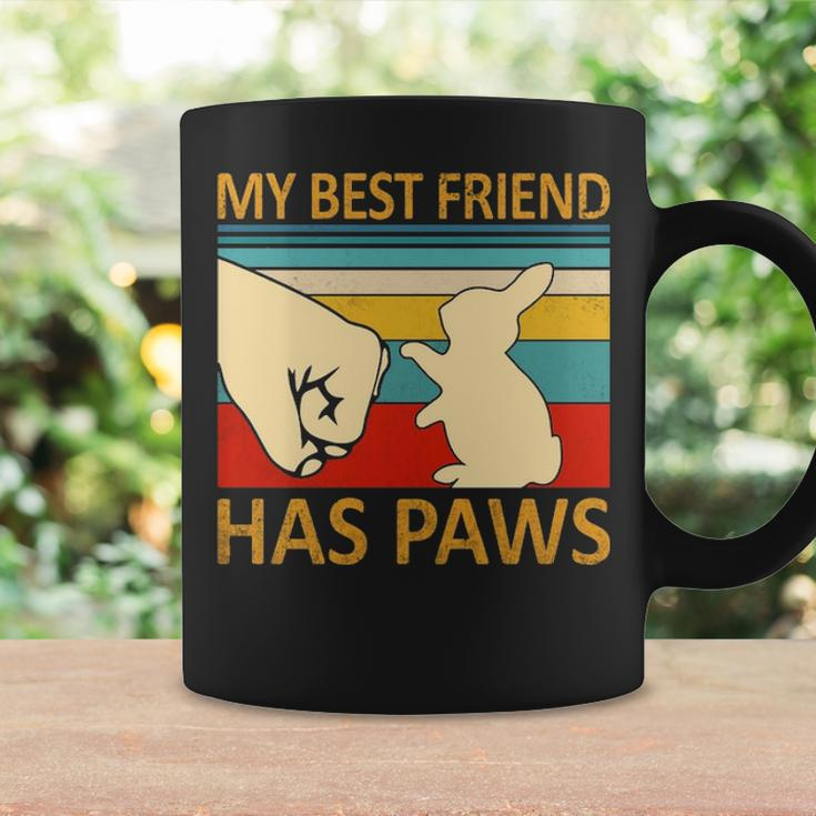 My Best Friend Has Paws Bunny Retro Vintage Coffee Mug Gifts ideas