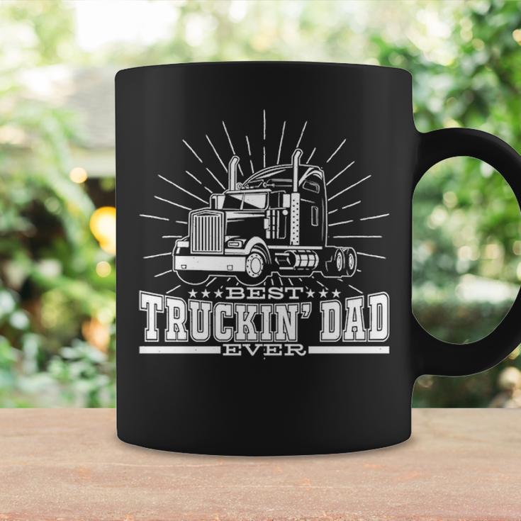 Best Truckin' Dad Ever Trucking Dad For Truck Driver Coffee Mug Gifts ideas