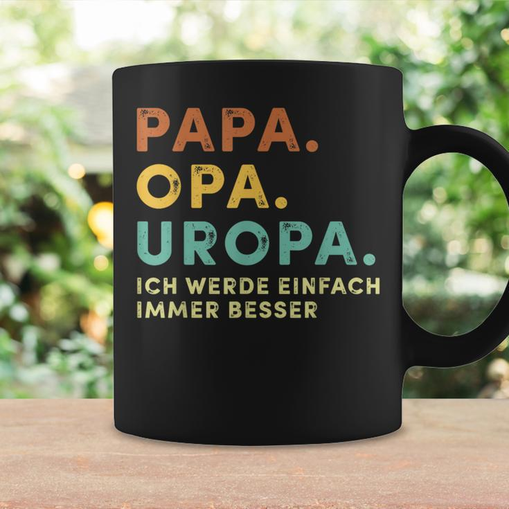 Bester Papa und Opa Retro Tassen, Perfekt für Vatertag Geschenkideen
