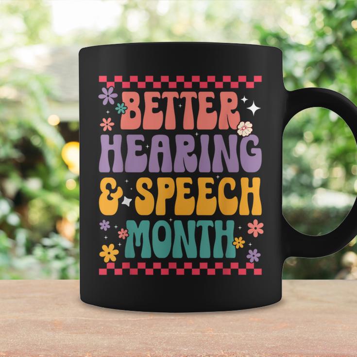 Better Hearing And Speech Month Speech Therapist Retro Coffee Mug Gifts ideas