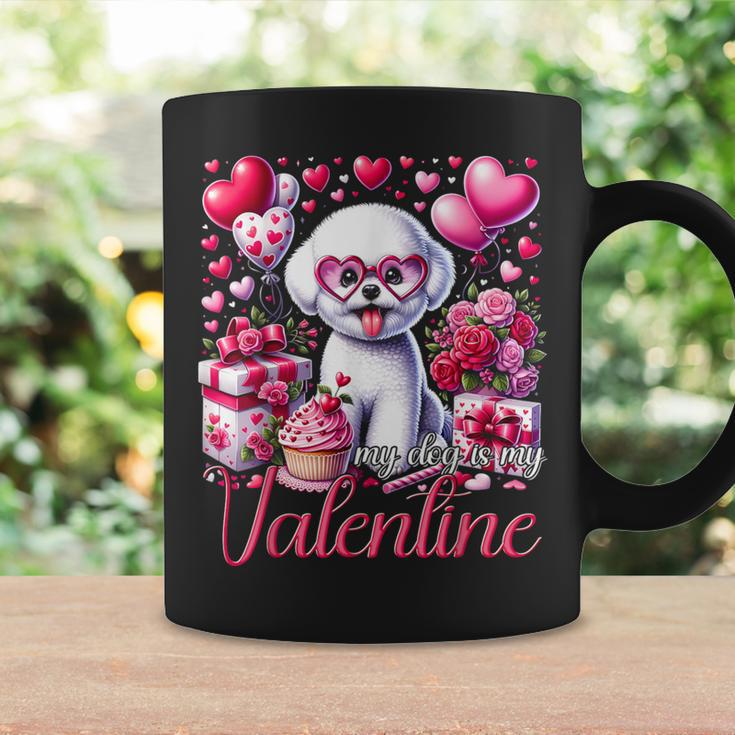 My Bichon Frise Is My Valentine Dogs Lovers Bichon Coffee Mug Gifts ideas