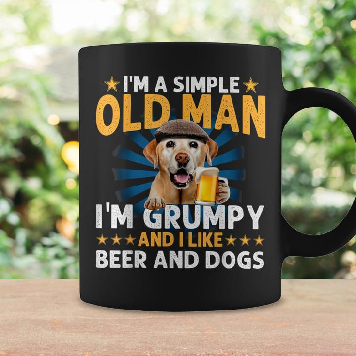Bichon I’M A Simple Old Man I’M Grumpy&I Like Beer&Dogs Fun Coffee Mug Gifts ideas