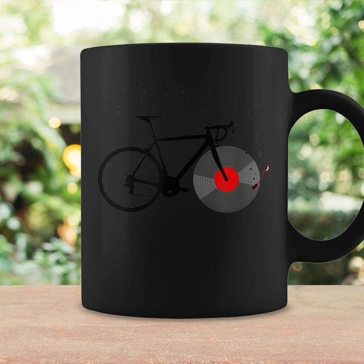 Bicycle Vinyl Record Player Bike Sound Music Notes Coffee Mug Gifts ideas