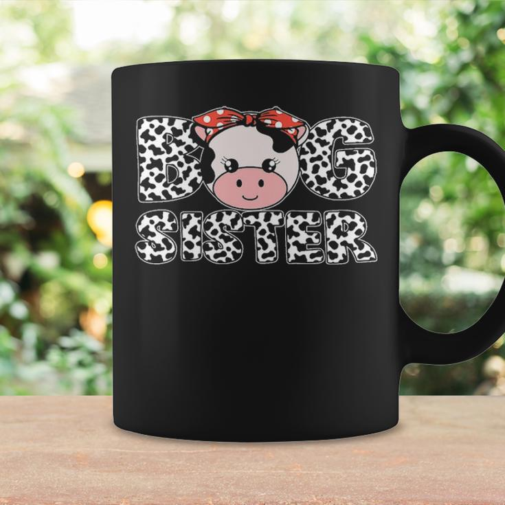 Big Sister Cow Farming Birthday Matching Coffee Mug Gifts ideas
